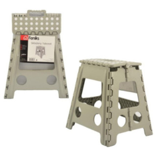 Taboret składany 29x22x39cm szary